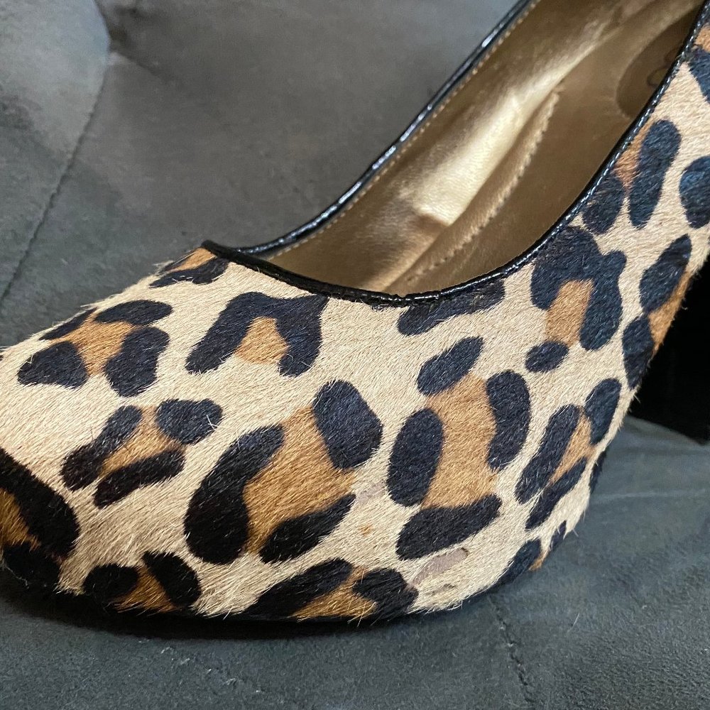 Me Too Leopard Print Heels With Platform - image 4